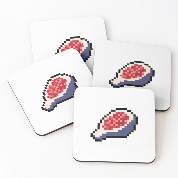 Item preview, Pixel Fig Slice - pixel food art designed and sold by LittleFoodShop.