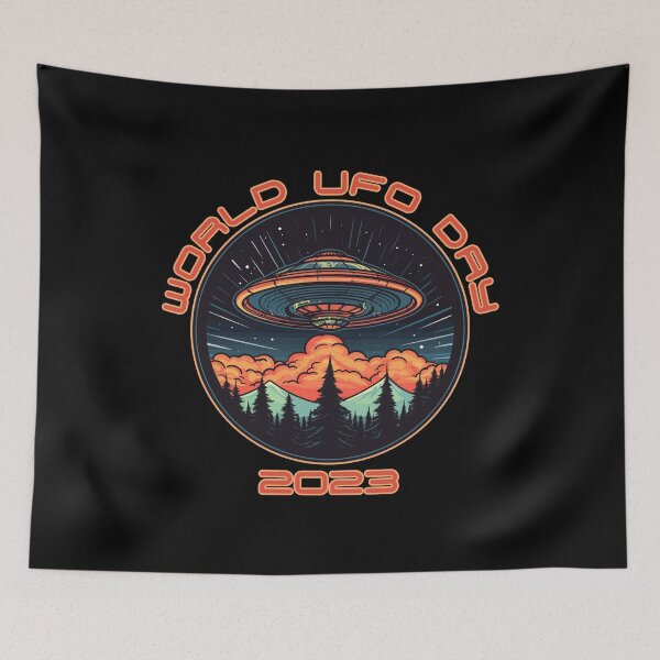 Item preview, World UFO Day 2023 Flying Saucer designed and sold by danielliamgill.