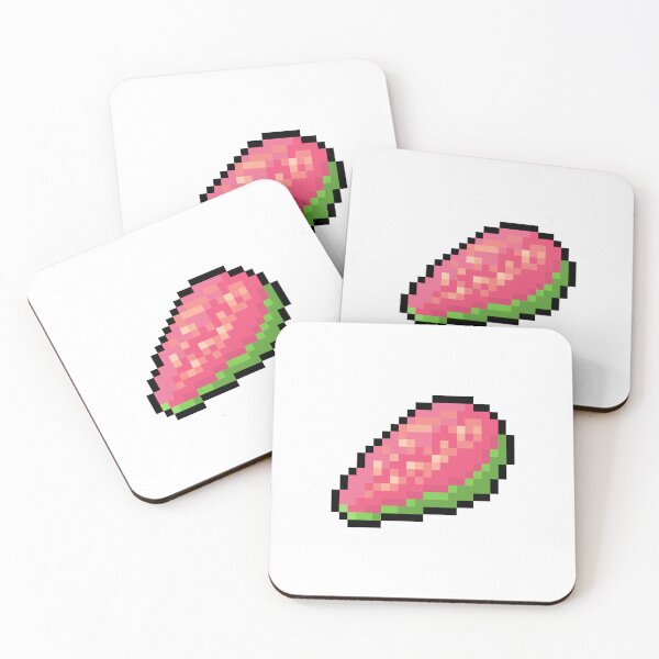 Item preview, Pixel Guava Slice - pixel food art designed and sold by LittleFoodShop.