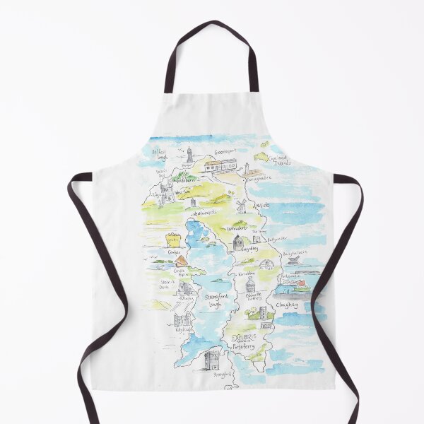 Item preview, Ards Peninsula illustrated map. Northern Ireland. designed and sold by DebTheZeb.