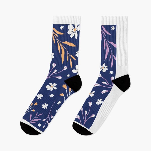 Item preview, Blue Purple Creative Spring Flowers Pattern designed and sold by azystyle.
