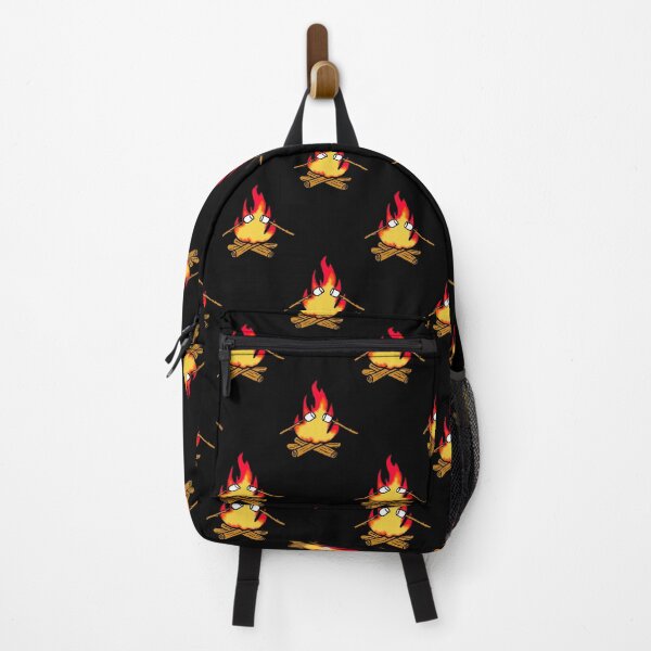 Item preview, Campfire with marshmallows pattern on black designed and sold by Quick Brown Fox Canada.