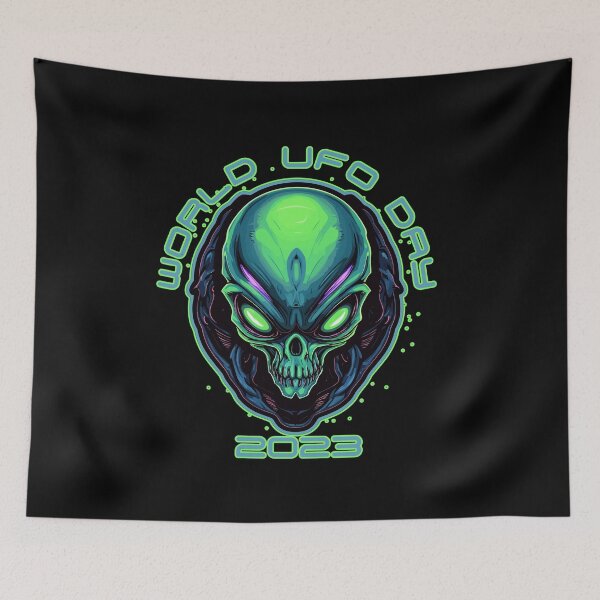 Item preview, World UFO Day 2023 Head of an Alien Monster designed and sold by danielliamgill.