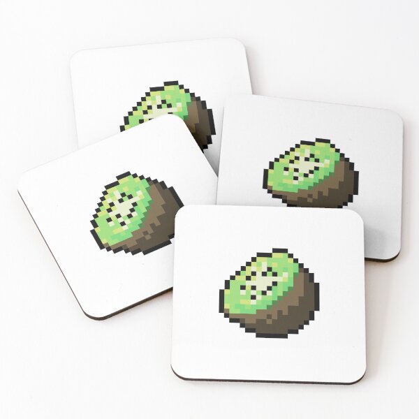 Item preview, Pixel Kiwi Slice - pixel food art designed and sold by LittleFoodShop.
