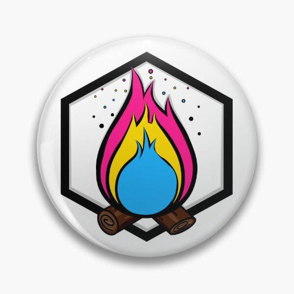 Item preview, pansexual campfire designed and sold by quirknwhimsy.