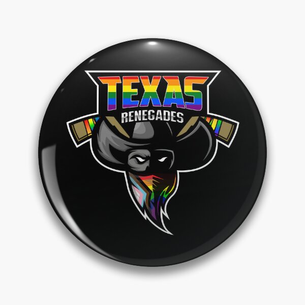 Aperçu de l'œuvre Logo de la fierté des renégats du Texas créée et vendue par SHL-Hockey.