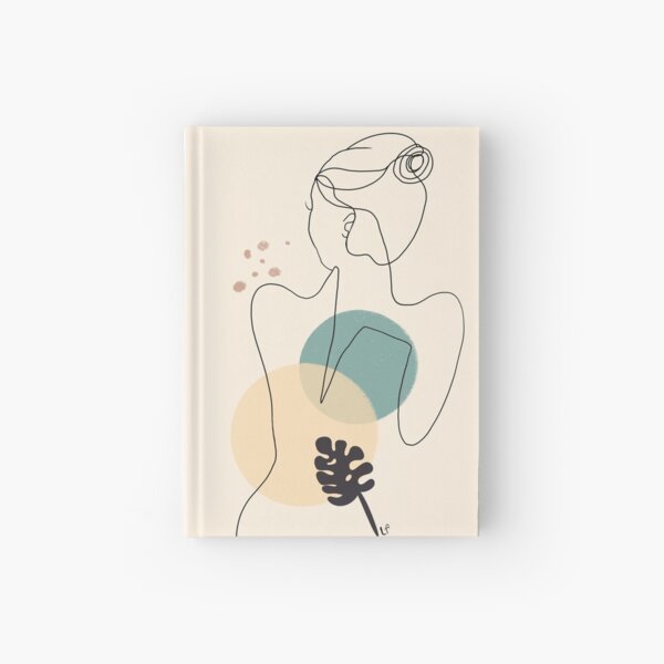 Dessin en ligne continue boho Carnet cartonné