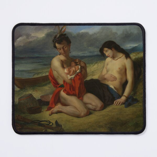 Item preview, The Natchez | Eugene Delacroix | 1825 Native American Art designed and sold by CJET.