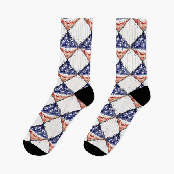 Item preview, Watercolor 4th of July USA Flag Abstract Diamond Pattern designed and sold by Aaron2610.