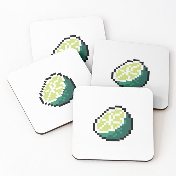 Item preview, Pixel Lime Slice - pixel food art designed and sold by LittleFoodShop.