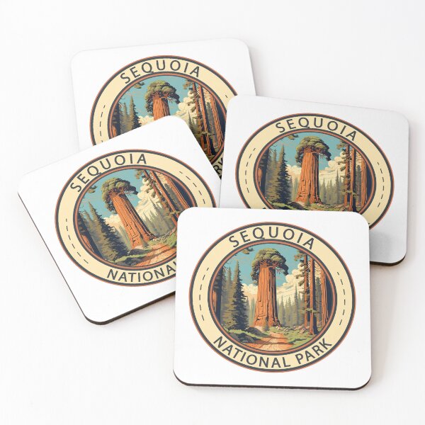 Item preview, Sequoia National Park Illustration Travel Art designed and sold by KrisSidDesigns.