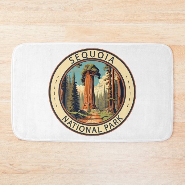 Item preview, Sequoia National Park Illustration Travel Art designed and sold by KrisSidDesigns.