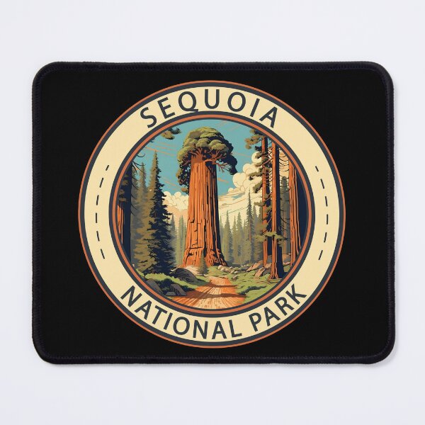 Item preview, Sequoia National Park Illustration Travel Art designed and sold by KrisSidDesigns.