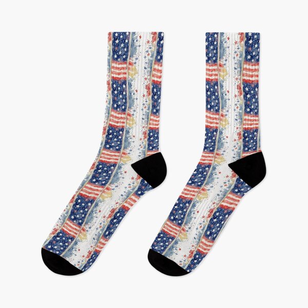 Item preview, Watercolor 4th of July USA Flag Abstract Striped Pattern designed and sold by Aaron2610.