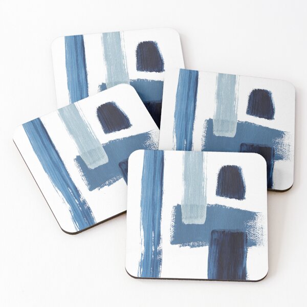 Item preview, blue white abstract designed and sold by ElaSzczepaniak.