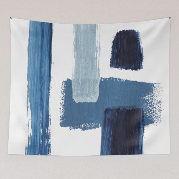 Item preview, blue white abstract designed and sold by ElaSzczepaniak.