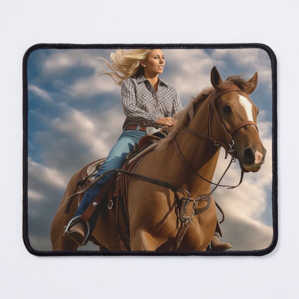 Item preview, Cowgirl Riding Palomino Horse designed and sold by shanessie6.