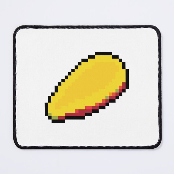 Item preview, Pixel Mango Slice - pixel food art designed and sold by LittleFoodShop.
