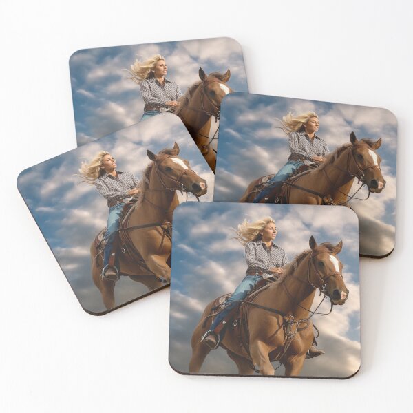 Item preview, Cowgirl Riding Palomino Horse designed and sold by shanessie6.