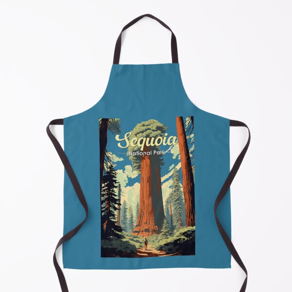 Item preview, Sequoia National Park Illustration Retro designed and sold by KrisSidDesigns.
