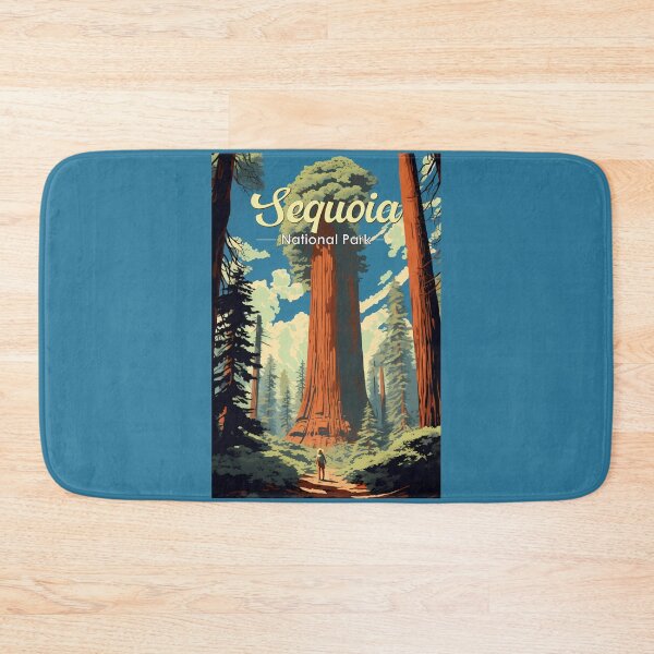 Item preview, Sequoia National Park Illustration Retro designed and sold by KrisSidDesigns.
