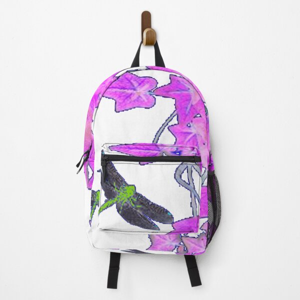 Item preview, LILAC PURPLE IVY VINE BLACK DRAGONFLIES PATTERN ART designed and sold by sharlesart.