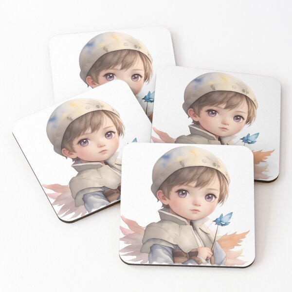 Item preview, Little boy hand painted with watercolor designed and sold by uil-dom-back.