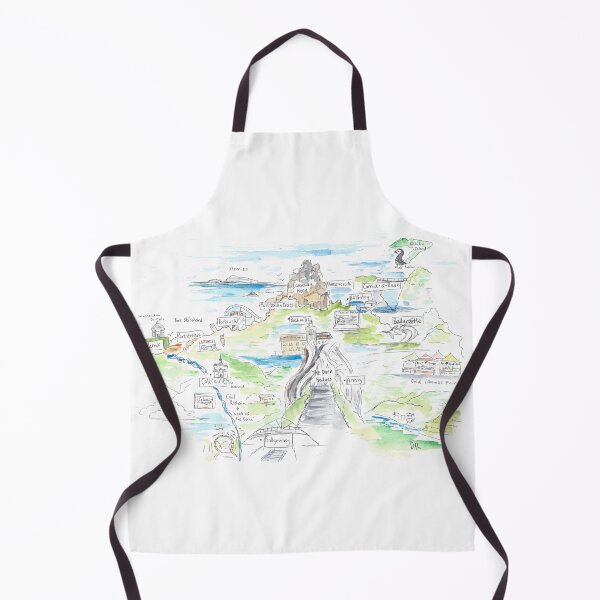 Item preview, Causeway Coast illustrated map, Northern Ireland. designed and sold by DebTheZeb.