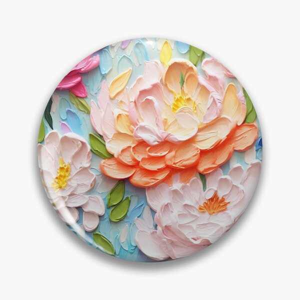 Item preview, 3D Acrylic painting florals art designed and sold by penney55.