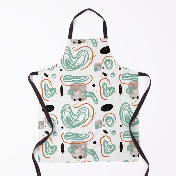 Item preview, Blue orange smooth lines abstract movement pattern designed and sold by Yana Mustafina | Boho Soulful Designs.