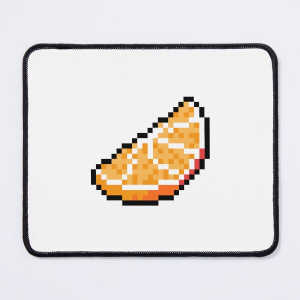 Item preview, Pixel Orange Slice - pixel food art designed and sold by LittleFoodShop.