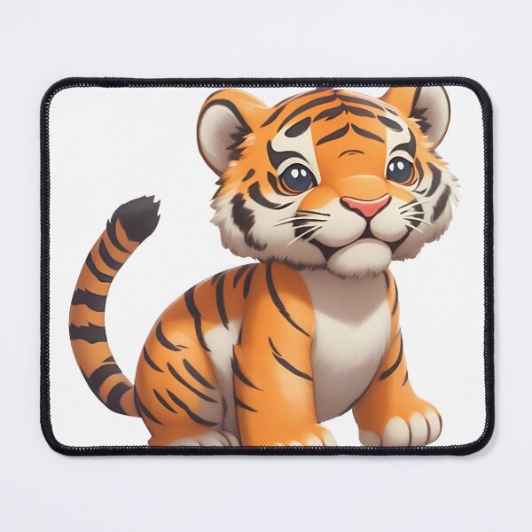 Artikelvorschau, Niedlicher Kawaii-Tiger-Cartoon entworfen und verkauft von RetroPrism.