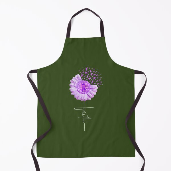 Item preview, Faith - Alzheimer's Awareness Cross Christian Daisy Flower 	 	 designed and sold by fpcatchwma50.