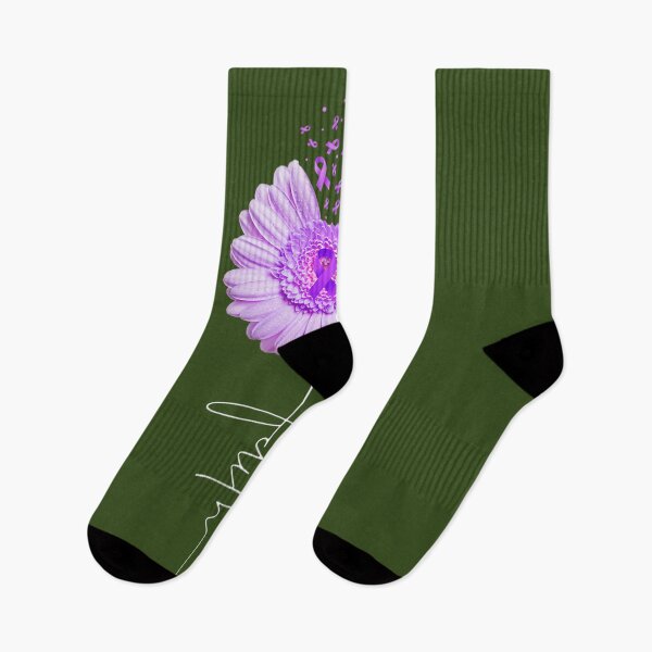 Item preview, Faith - Alzheimer's Awareness Cross Christian Daisy Flower 	 	 designed and sold by fpcatchwma50.
