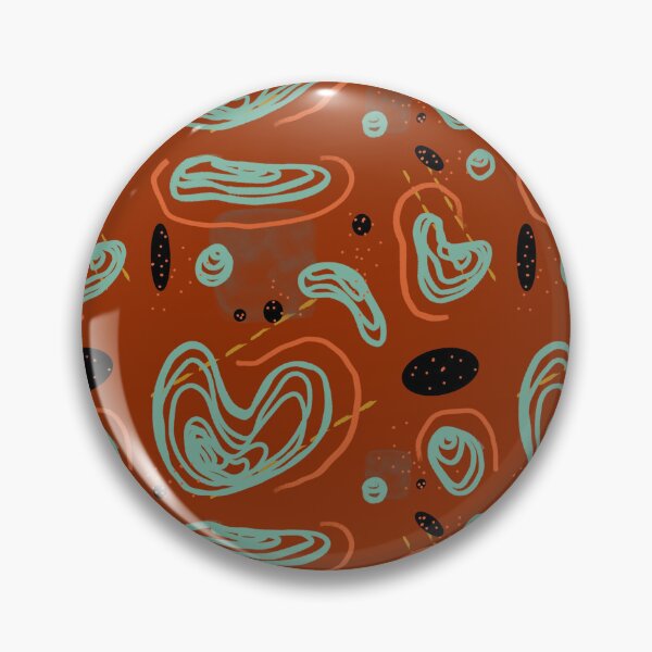 Item preview, Blue orange smooth lines abstract red pattern designed and sold by Yana Mustafina | Boho Soulful Designs.