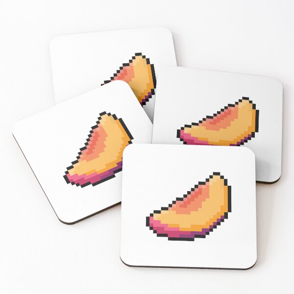 Item preview, Pixel Plum Slice - pixel food art designed and sold by LittleFoodShop.