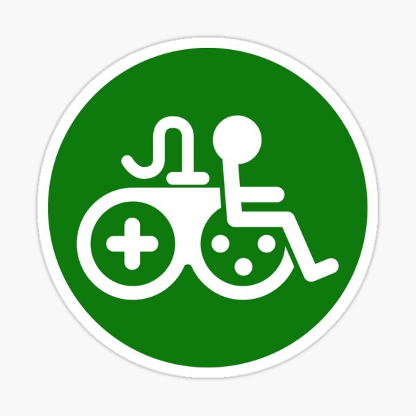 Game Accessibility Information Symbol Sticker