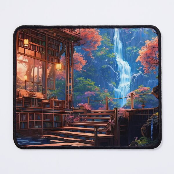 Item preview, Water house in the middle of the waterfall forest designed and sold by iguananick.