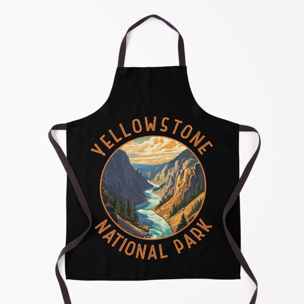 Item preview, Yellowstone National Park River Distressed Circle designed and sold by KrisSidDesigns.
