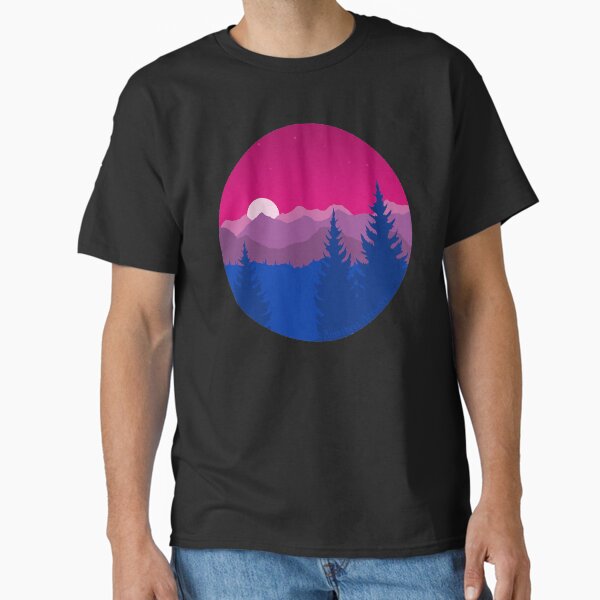 Item preview, Subtle Bisexual Pride Flag MountainscapeActive  designed and sold by tiendichvuu.