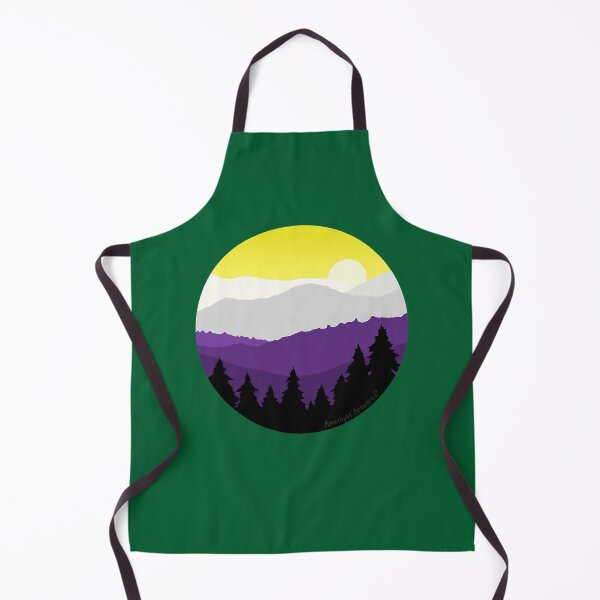 Item preview, Subtle Nonbinary Pride Flag Mountain Landscape Active designed and sold by tiendichvuu.