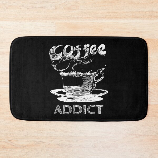 Item preview, Coffee Addict Fun Slogan, Monochrome Design designed and sold by TrulyEpoque.