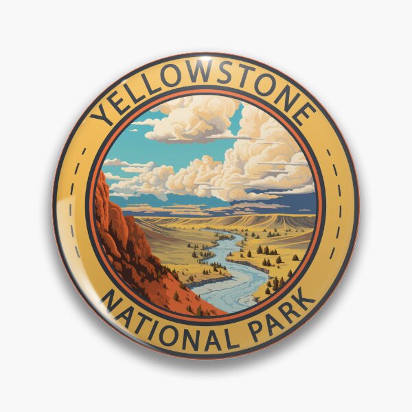Item preview, Yellowstone National Park Hayden Valley Travel Art designed and sold by KrisSidDesigns.