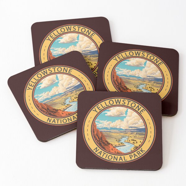 Item preview, Yellowstone National Park Hayden Valley Travel Art designed and sold by KrisSidDesigns.