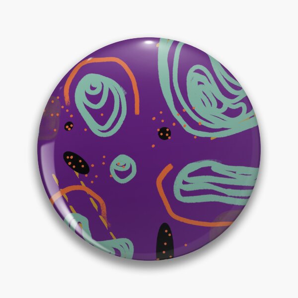 Item preview, Blue orange smooth lines abstract violet pattern designed and sold by Yana Mustafina | Boho Soulful Designs.