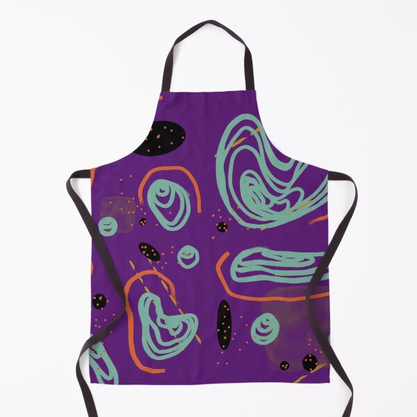 Item preview, Blue orange smooth lines abstract violet pattern designed and sold by Yana Mustafina | Boho Soulful Designs.