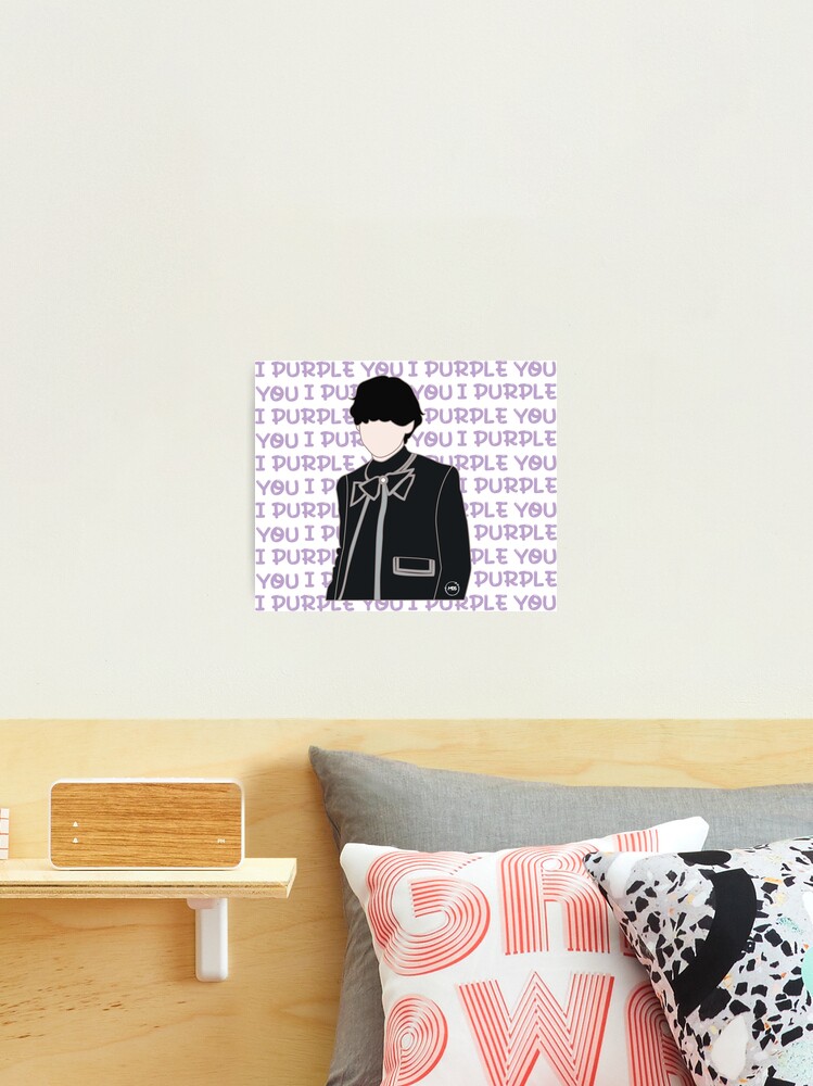 v bts silhouette design" Photographic Print by mbs desing   Redbubble