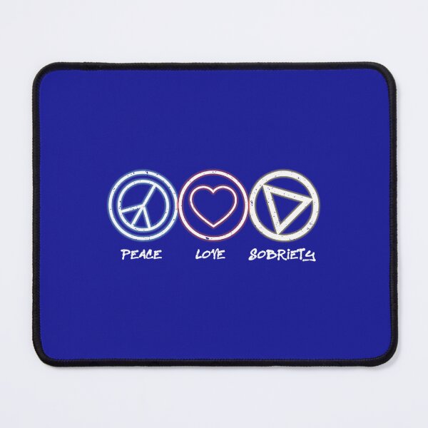 Item preview, Peace Love Sobriety Alcoholics Anonymous Fun designed and sold by eapzucedaa23.