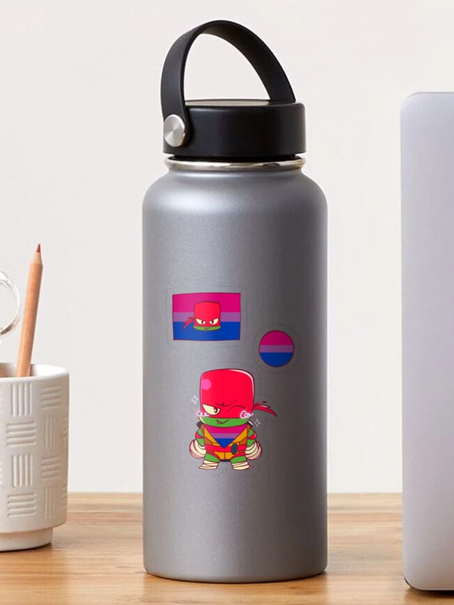 Thumbnail 1 of 3, Sticker, Bisexual Raph designed and sold by RoeExists.