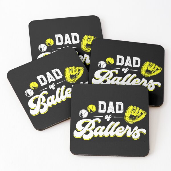 Item preview,  Dad of Ballers Softball Baseball Dad Lover Funny Father's Day Gift for Men designed and sold by JUSTBEELEGANT.